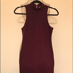 Textured, fitted mini dress